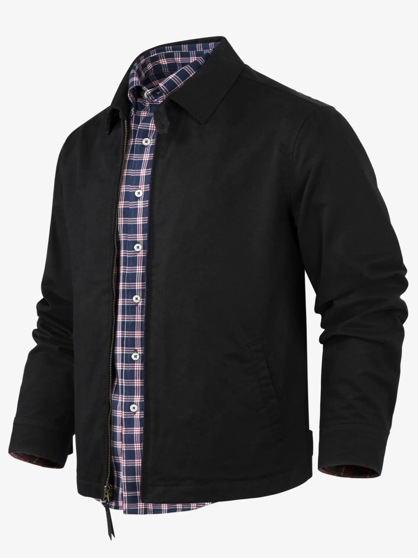 European and American Popular Fashionable Comfortable Multi Pocket Jacket for Men's Casual Pure Cotton Lapel Windproof Jacket