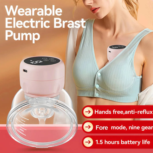 Wearable Hands-Free Breast Pump — Silent Portable Electric Extractor