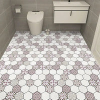 Thicken Floor Stickers Self-adhesive Waterproof Bathroom Floor Stickers Non-slip Home Wallpaper Wear-resistant Kitchen PVC WAREHOUSE SHOP