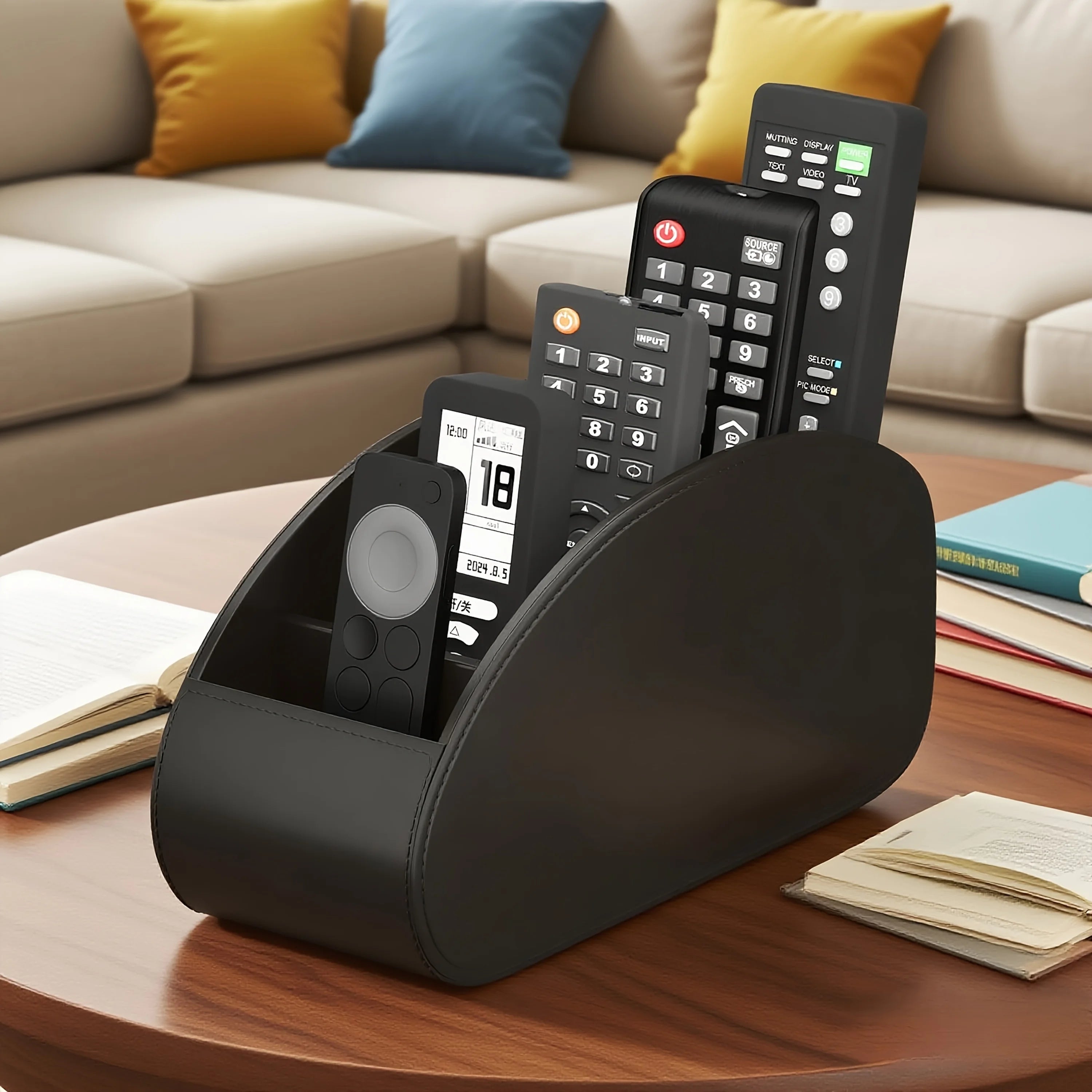 Remote Control Holder - Desktop & Bedside TV Caddy Organizer