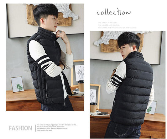 A Classic Windproof Vest for Men. Winter Jacket, Casual Coat, FashionableWarming Vest. - WAREHOUSE SHOP