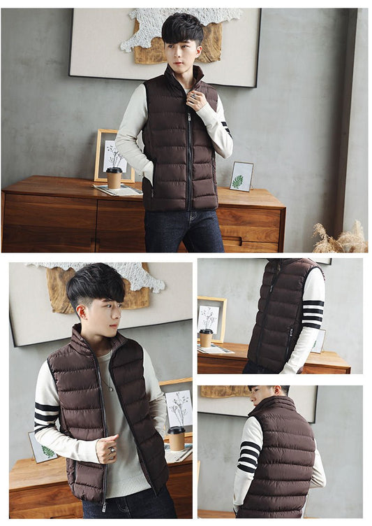 A Classic Windproof Vest for Men. Winter Jacket, Casual Coat, FashionableWarming Vest. - WAREHOUSE SHOP