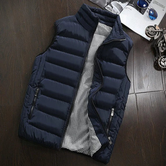 A Classic Windproof Vest for Men. Winter Jacket, Casual Coat, FashionableWarming Vest. - WAREHOUSE SHOP