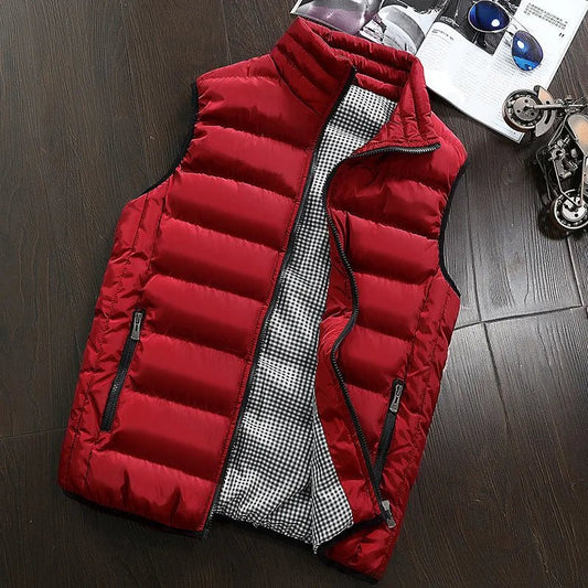 A Classic Windproof Vest for Men. Winter Jacket, Casual Coat, FashionableWarming Vest. - WAREHOUSE SHOP