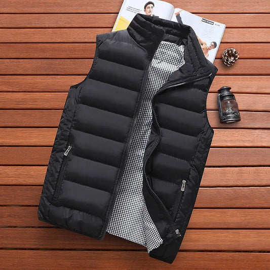 A Classic Windproof Vest for Men. Winter Jacket, Casual Coat, FashionableWarming Vest. - WAREHOUSE SHOP