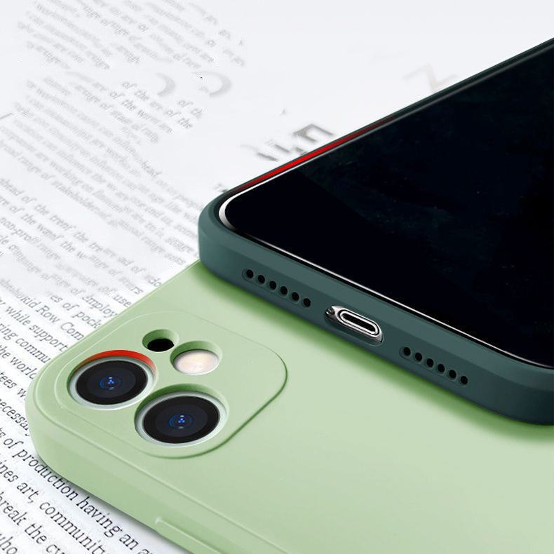 Suitable For All-inclusive Magic Cube Drop Protection Of Straight-edge Liquid Phone Case