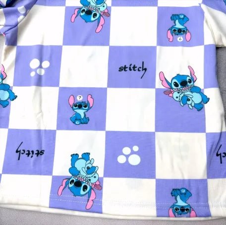 Adorable kids’ Stitch pajamas set – soft, cozy 2 - piece sleepwear for boys and girls, perfect for bedtime or as a cute gift. - WAREHOUSE SHOP