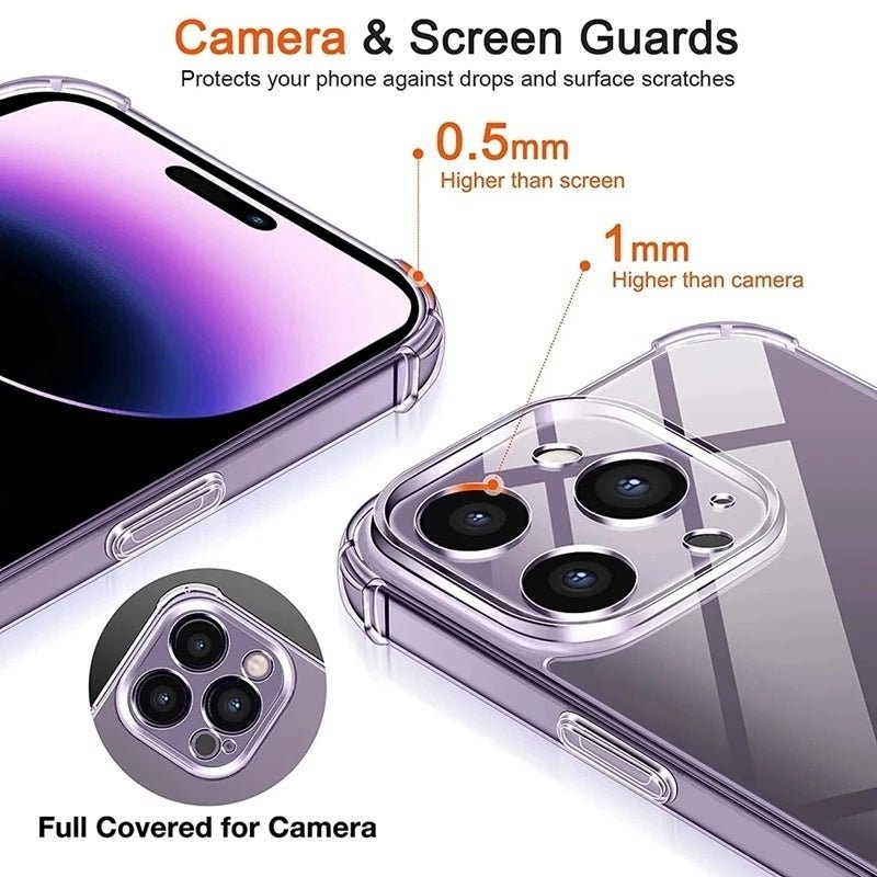 Airbag Transparent Drop - resistant Phone Case - WAREHOUSE SHOP
