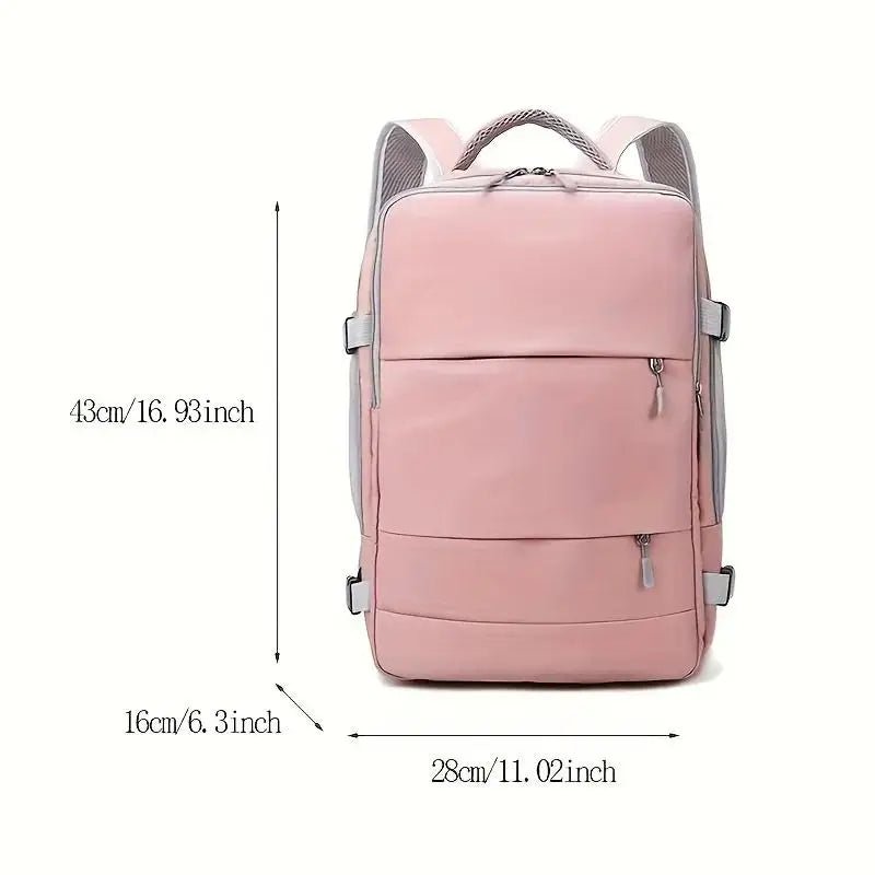 All - in - One Women’s Travel Backpack – Waterproof, Large Capacity, Multi - Compartment, Shoe Storage - WAREHOUSE SHOP