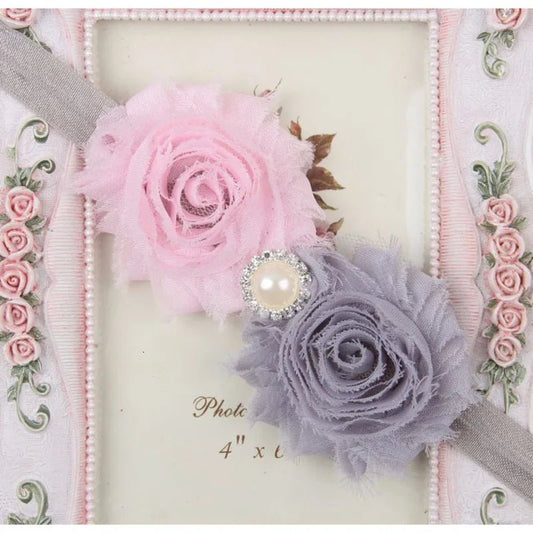 Baby Headband for Girls – Newborn Kids Floral Pearl Hair Accessory, Bow Turban for Photography & Gifts - WAREHOUSE SHOP