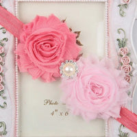 Baby Headband for Girls – Newborn Kids Floral Pearl Hair Accessory, Bow Turban for Photography & Gifts - WAREHOUSE SHOP