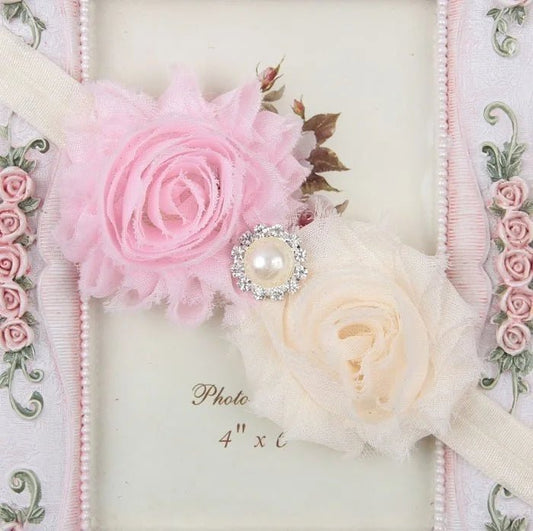 Baby Headband for Girls – Newborn Kids Floral Pearl Hair Accessory, Bow Turban for Photography & Gifts - WAREHOUSE SHOP
