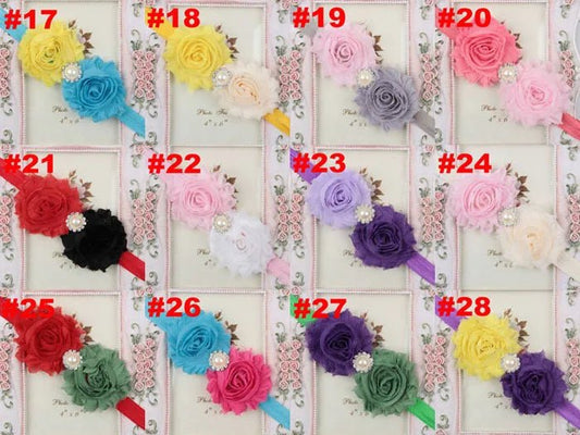 Baby Headband for Girls – Newborn Kids Floral Pearl Hair Accessory, Bow Turban for Photography & Gifts - WAREHOUSE SHOP