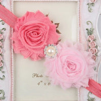 Baby Headband for Girls – Newborn Kids Floral Pearl Hair Accessory, Bow Turban for Photography & Gifts - WAREHOUSE SHOP