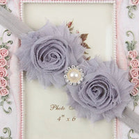 Baby Headband for Girls – Newborn Kids Floral Pearl Hair Accessory, Bow Turban for Photography & Gifts - WAREHOUSE SHOP