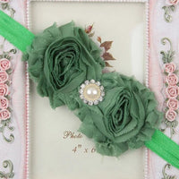 Baby Headband for Girls – Newborn Kids Floral Pearl Hair Accessory, Bow Turban for Photography & Gifts - WAREHOUSE SHOP