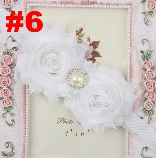 Baby Headband for Girls – Newborn Kids Floral Pearl Hair Accessory, Bow Turban for Photography & Gifts - WAREHOUSE SHOP