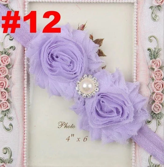 Baby Headband for Girls – Newborn Kids Floral Pearl Hair Accessory, Bow Turban for Photography & Gifts - WAREHOUSE SHOP