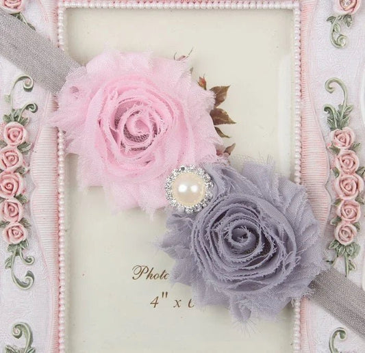 Baby Headband for Girls – Newborn Kids Floral Pearl Hair Accessory, Bow Turban for Photography & Gifts - WAREHOUSE SHOP
