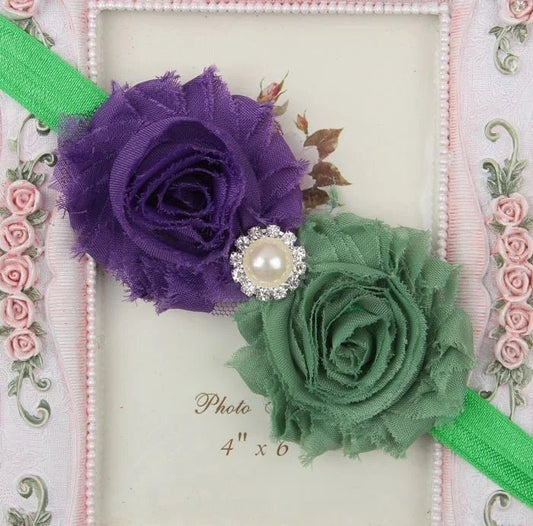 Baby Headband for Girls – Newborn Kids Floral Pearl Hair Accessory, Bow Turban for Photography & Gifts - WAREHOUSE SHOP
