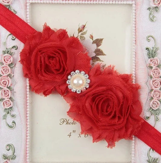 Baby Headband for Girls – Newborn Kids Floral Pearl Hair Accessory, Bow Turban for Photography & Gifts - WAREHOUSE SHOP