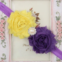 Baby Headband for Girls – Newborn Kids Floral Pearl Hair Accessory, Bow Turban for Photography & Gifts - WAREHOUSE SHOP