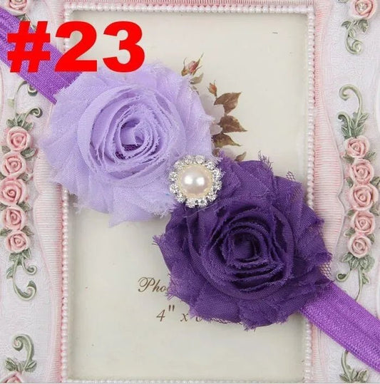 Baby Headband for Girls – Newborn Kids Floral Pearl Hair Accessory, Bow Turban for Photography & Gifts - WAREHOUSE SHOP