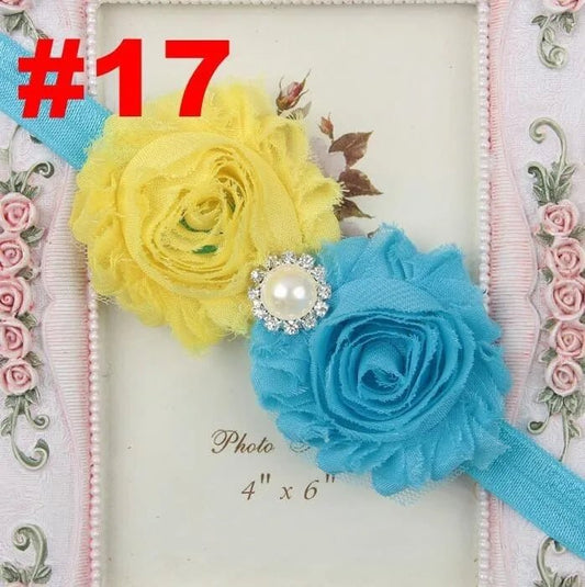 Baby Headband for Girls – Newborn Kids Floral Pearl Hair Accessory, Bow Turban for Photography & Gifts - WAREHOUSE SHOP