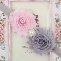 Baby Headband for Girls – Newborn Kids Floral Pearl Hair Accessory, Bow Turban for Photography & Gifts - WAREHOUSE SHOP