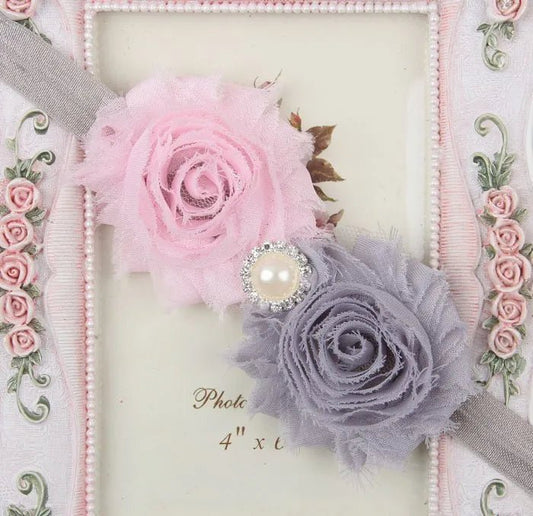 Baby Headband for Girls – Newborn Kids Floral Pearl Hair Accessory, Bow Turban for Photography & Gifts - WAREHOUSE SHOP
