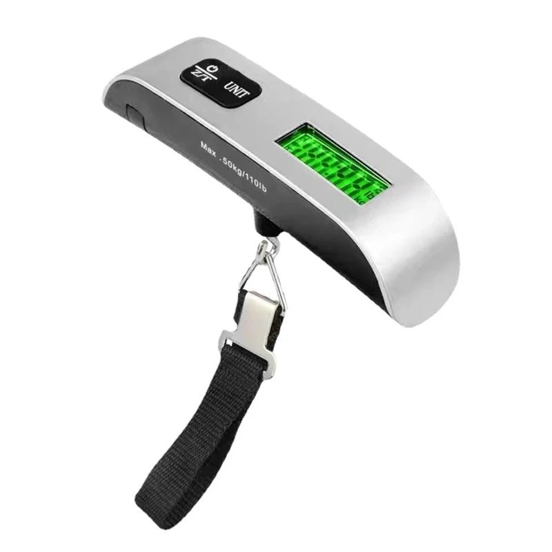 Baggage Digital Portable Scale. LCD Display 110lb/50kg for Electronic Luggage Hanging Suitcase. Bag weighs. - WAREHOUSE SHOP