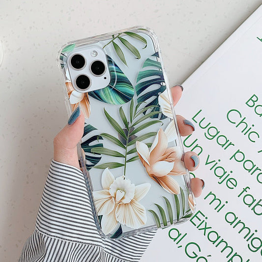 Banana Leaf Watercolor Flowers Are Suitable For Protecting Mobile Phone Cases - WAREHOUSE SHOP
