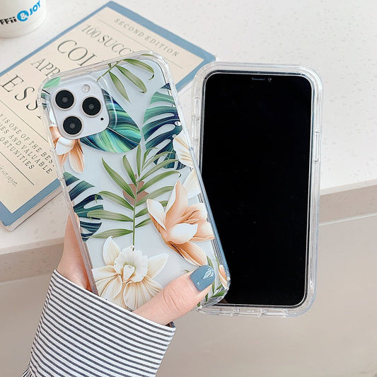 Banana Leaf Watercolor Flowers Are Suitable For Protecting Mobile Phone Cases - WAREHOUSE SHOP