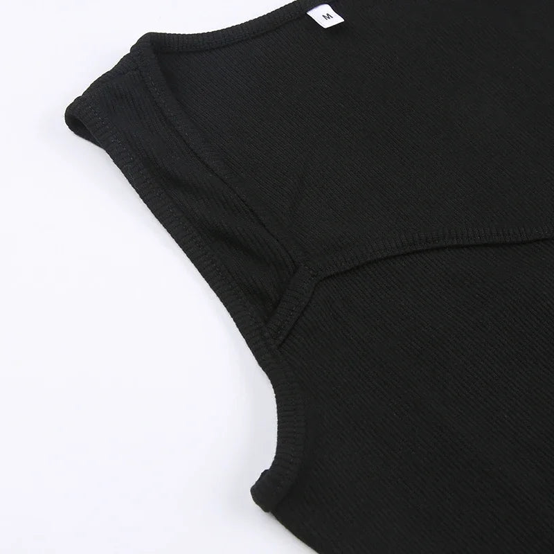 Basic Knit Long Dress. Sleeveless Women's Dresses for Summer Casual wears. Y2k Vintage All - match Outftis - WAREHOUSE SHOP