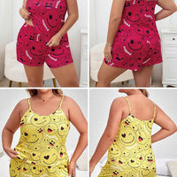 Big Size Summer Pajamas Plus Size Women Pijama Set Sexy Women Sleeveless Sleepwear Woman Women's Sleep Lounge Underwear - WAREHOUSE SHOP