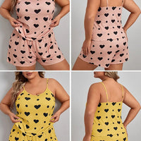 Big Size Summer Pajamas Plus Size Women Pijama Set Sexy Women Sleeveless Sleepwear Woman Women's Sleep Lounge Underwear - WAREHOUSE SHOP