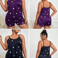 Big Size Summer Pajamas Plus Size Women Pijama Set Sexy Women Sleeveless Sleepwear Woman Women's Sleep Lounge Underwear - WAREHOUSE SHOP