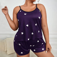 Big Size Summer Pajamas Plus Size Women Pijama Set Sexy Women Sleeveless Sleepwear Woman Women's Sleep Lounge Underwear - WAREHOUSE SHOP