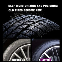 Black Tire Wax, Water - Resistant Car Wheel Shine, Long - Lasting Protection. - WAREHOUSE SHOP
