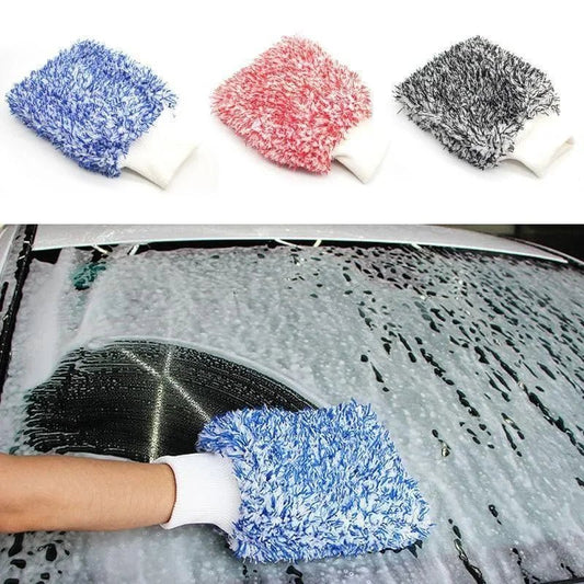 Car Cleaning Glove Ultra Soft Mitt Microfiber Wash High Density Scratch Free Gloves Easy To Dry Car Wash - WAREHOUSE SHOP