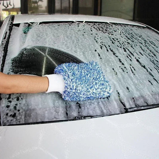 Car Cleaning Glove Ultra Soft Mitt Microfiber Wash High Density Scratch Free Gloves Easy To Dry Car Wash - WAREHOUSE SHOP