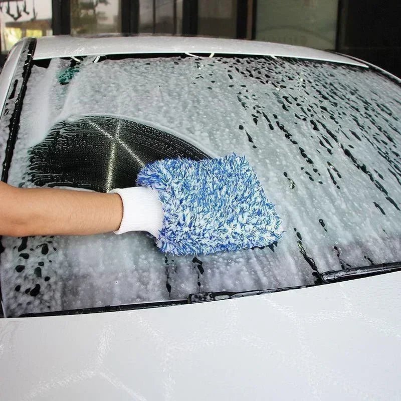 Car Cleaning Glove Ultra Soft Mitt Microfiber Wash High Density Scratch Free Gloves Easy To Dry Car Wash - WAREHOUSE SHOP