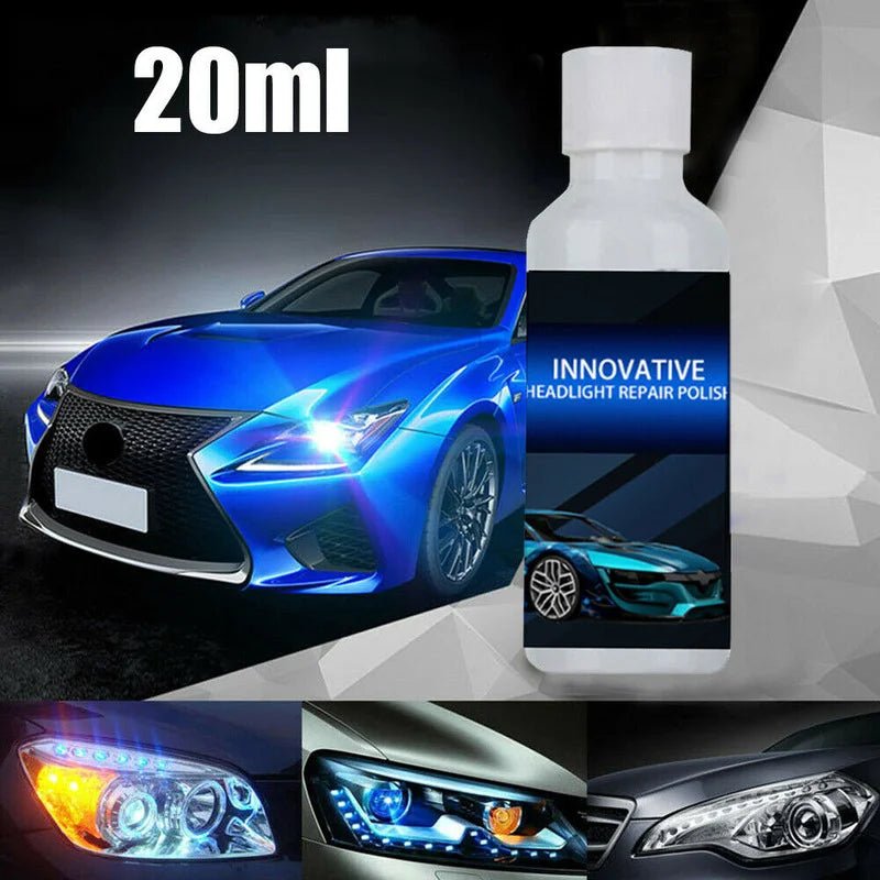 Car Headlight Repair Fluid Scratch Remove Headlight Polish Refurbishment Coating Oxidation Liquid Car Light Repair Agent Tools - WAREHOUSE SHOP