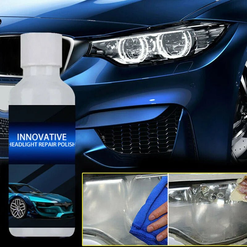 Car Headlight Repair Fluid Scratch Remove Headlight Polish Refurbishment Coating Oxidation Liquid Car Light Repair Agent Tools - WAREHOUSE SHOP