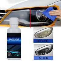 Car Headlight Repair Fluid Scratch Remove Headlight Polish Refurbishment Coating Oxidation Liquid Car Light Repair Agent Tools - WAREHOUSE SHOP