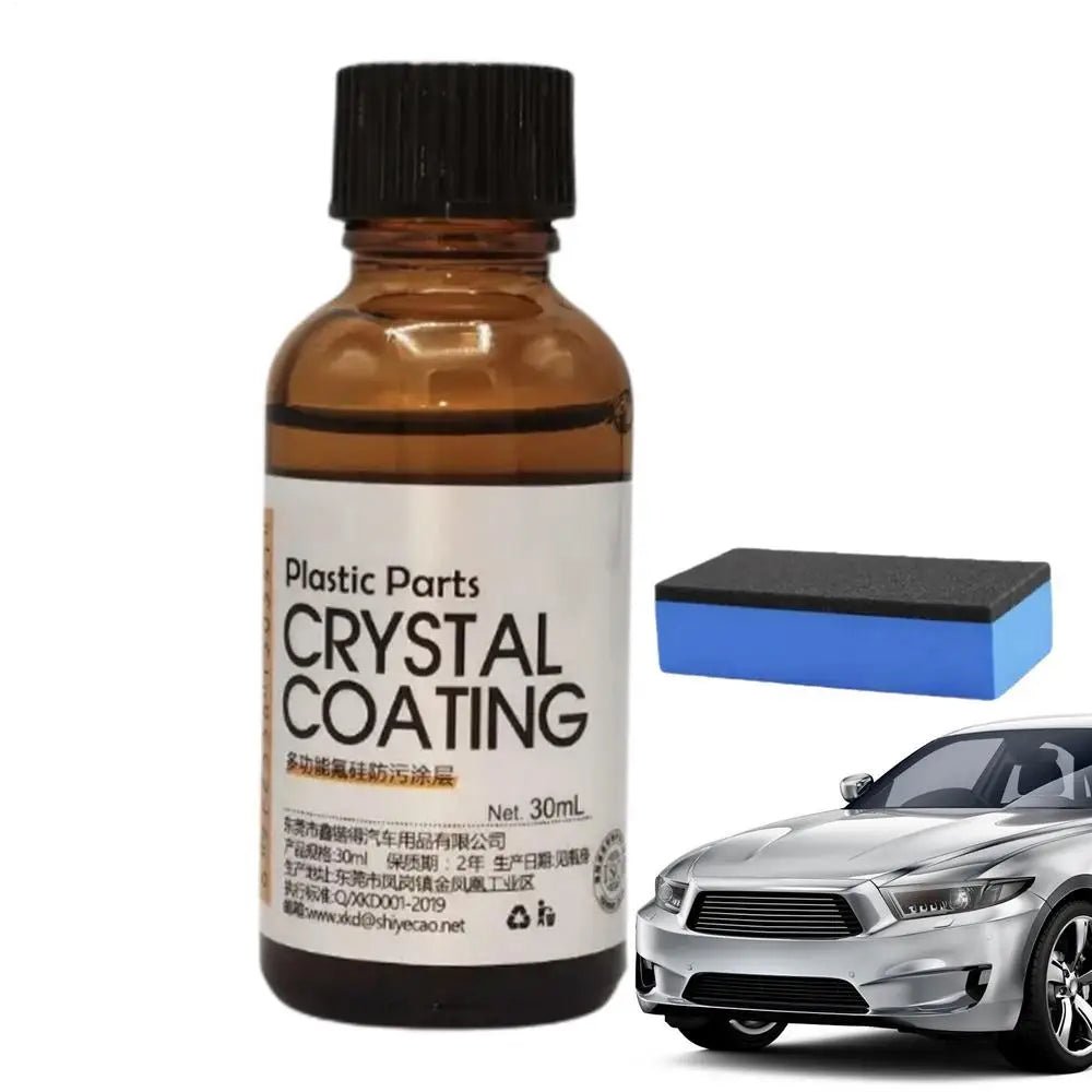 Car Leather Restorer 30ml Back To Black Plastic Parts coating agent Interior Refurbish Leather Renovator Trim Shine Protectant - WAREHOUSE SHOP