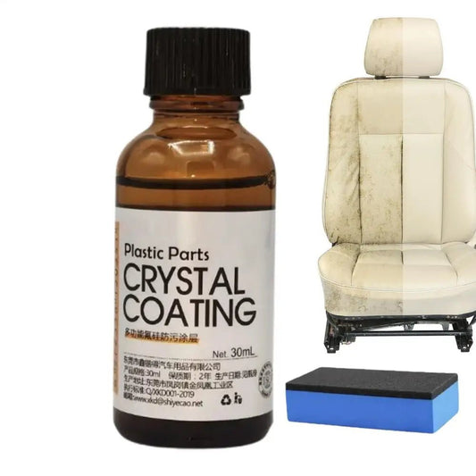 Car Leather Restorer 30ml Back To Black Plastic Parts coating agent Interior Refurbish Leather Renovator Trim Shine Protectant - WAREHOUSE SHOP