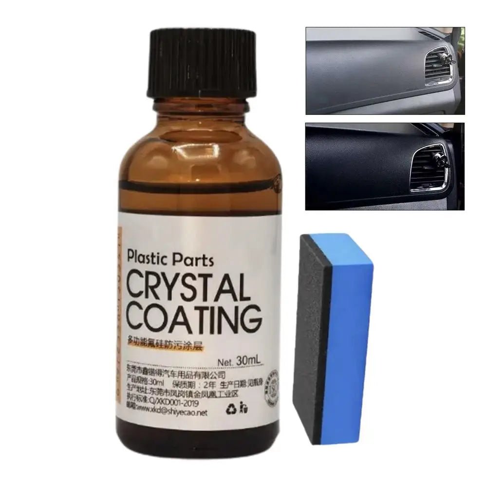 Car Leather Restorer 30ml Back To Black Plastic Parts coating agent Interior Refurbish Leather Renovator Trim Shine Protectant - WAREHOUSE SHOP