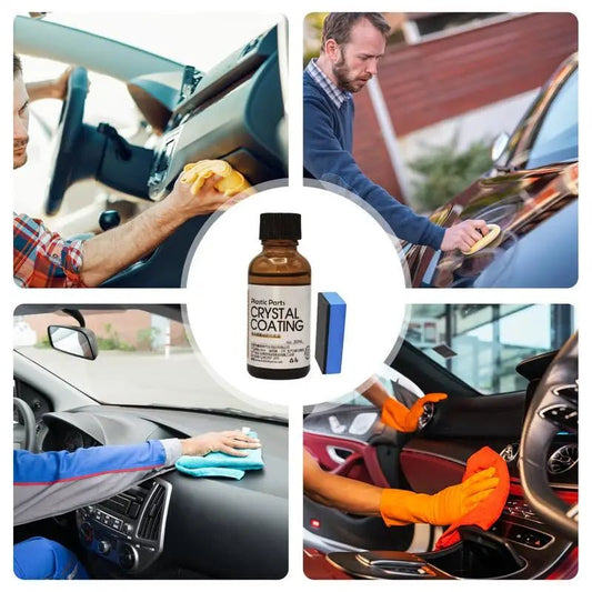 Car Leather Restorer 30ml Back To Black Plastic Parts coating agent Interior Refurbish Leather Renovator Trim Shine Protectant - WAREHOUSE SHOP