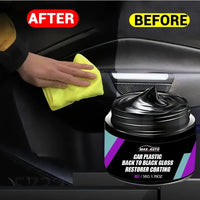 Car Plastic Repair & Panel Renewal Wax Coating. For Car Leather & Plastic. Back To Black Shine Gloss Long - Lasting Polish - WAREHOUSE SHOP
